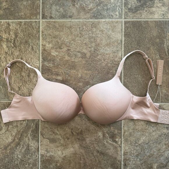 Skims Ultimate Push-up Plunge Bra Mica Size 32DDD - Picture 5 of 10